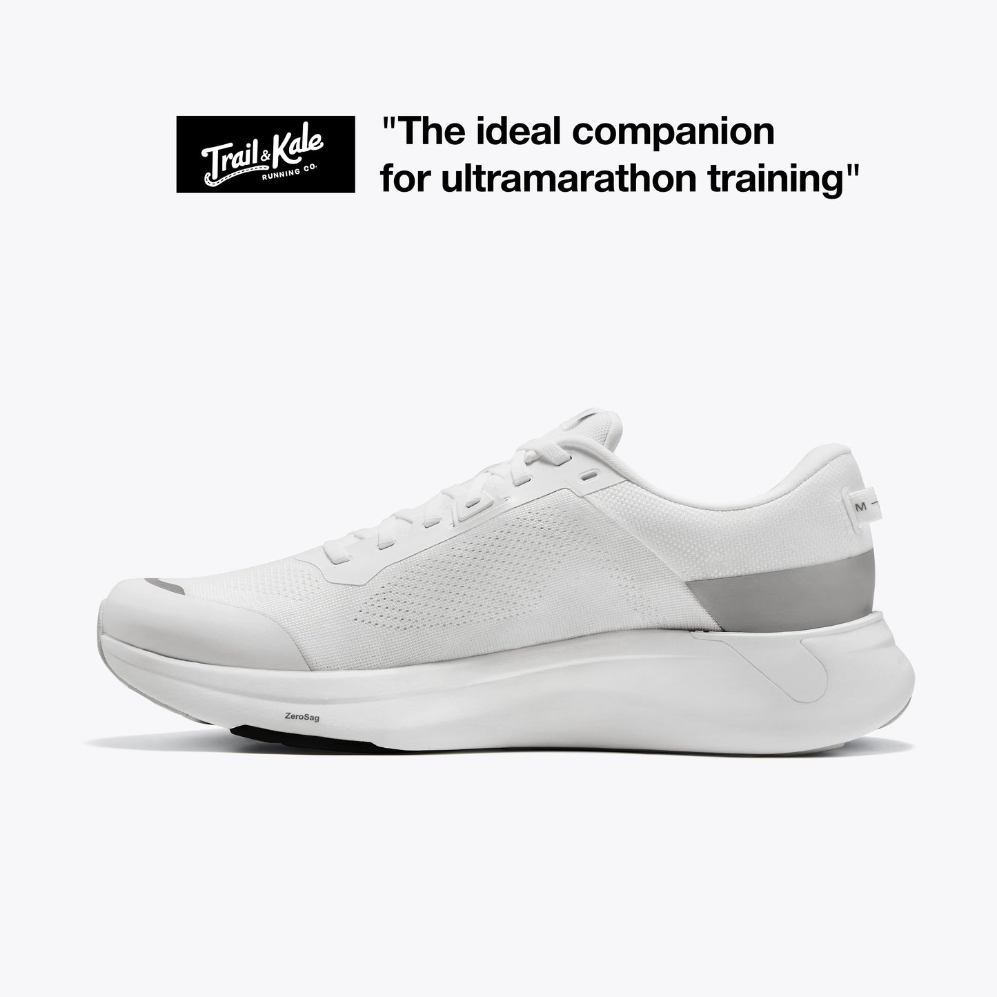 White S1 running shoe - ideal for ultramarathon training #Color_white