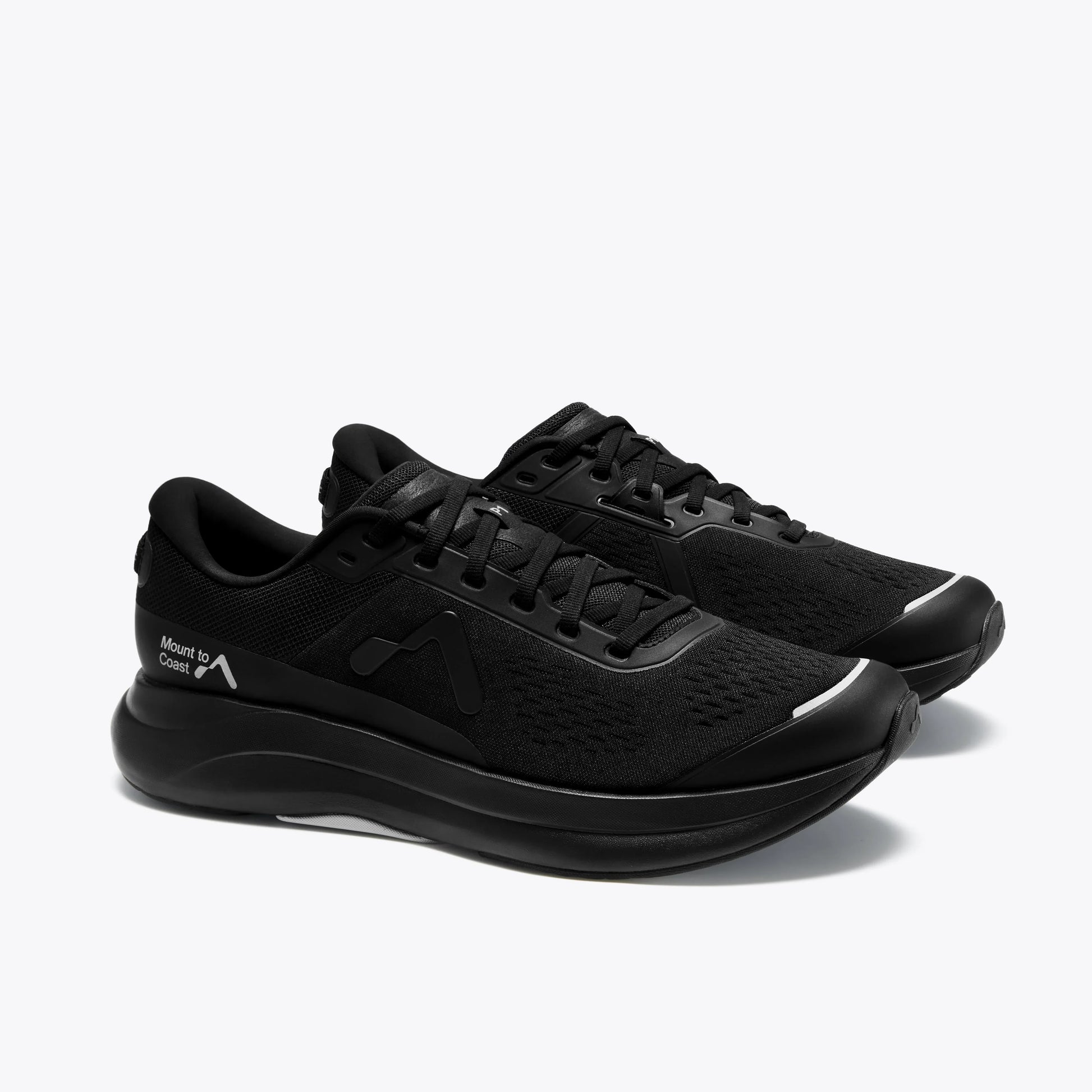 Mount to Coast black running shoes, performance footwear #Color_black
