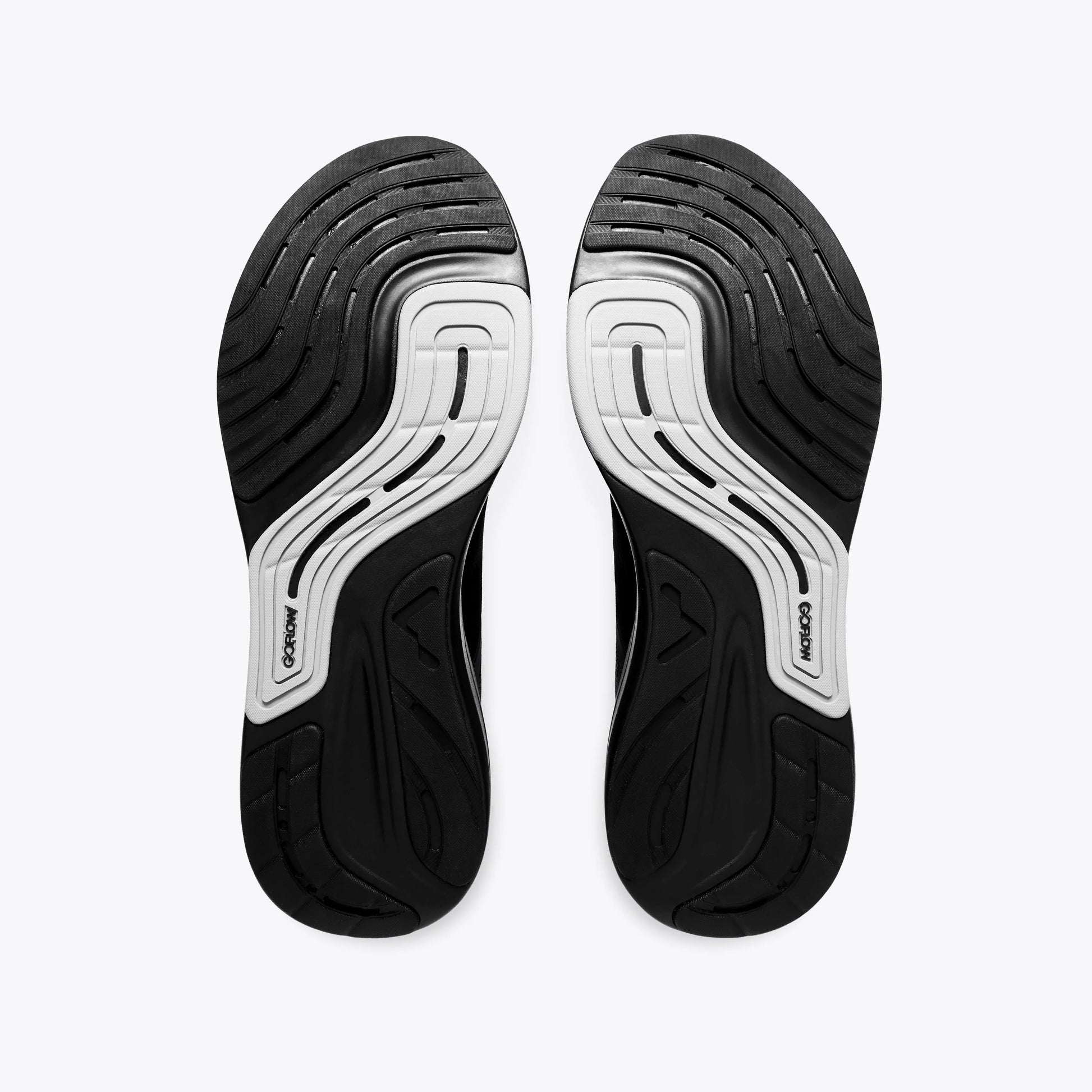 Mount to Coast running shoe sole, GOFLOW design #Color_black