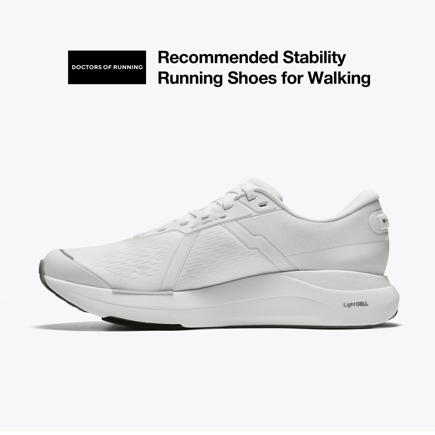 Mount to Coast white running shoes, recommended stability for walking #Color_white