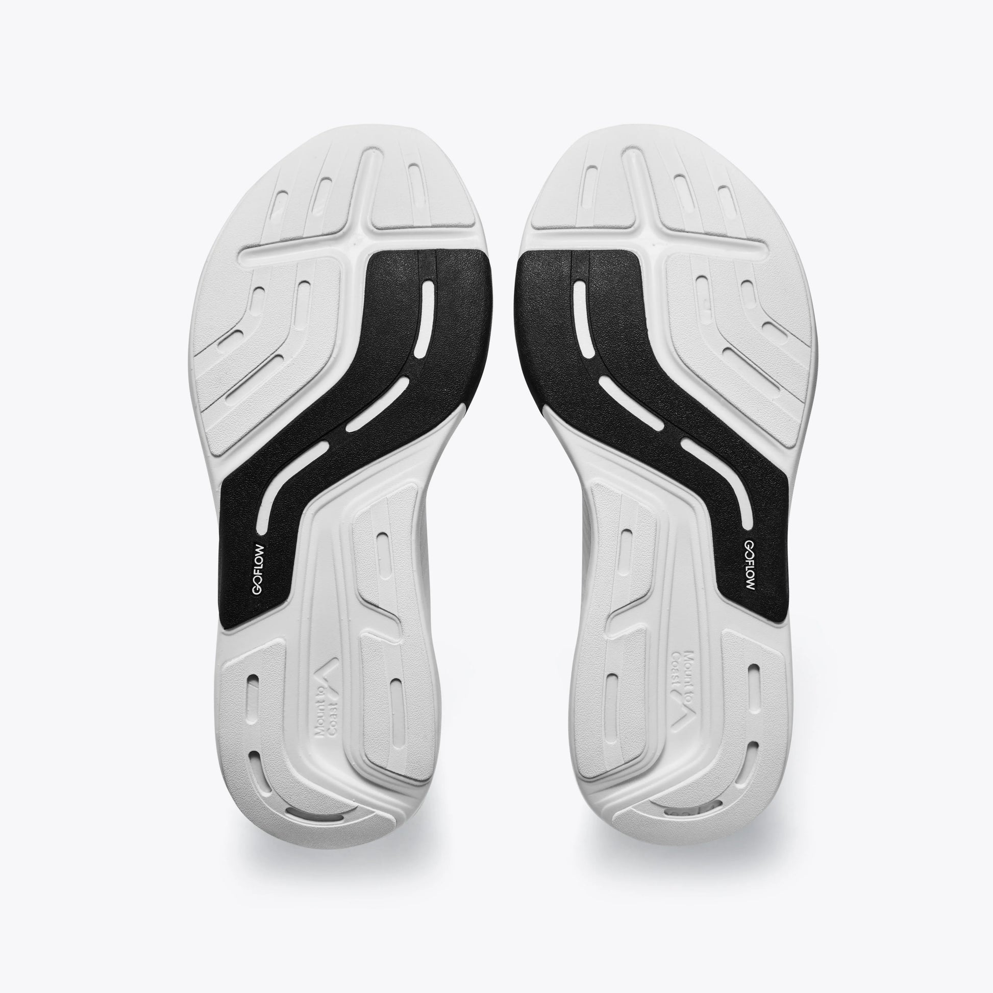 Mount to Coast R1R running shoe sole with GOFLOW tech #Color_white