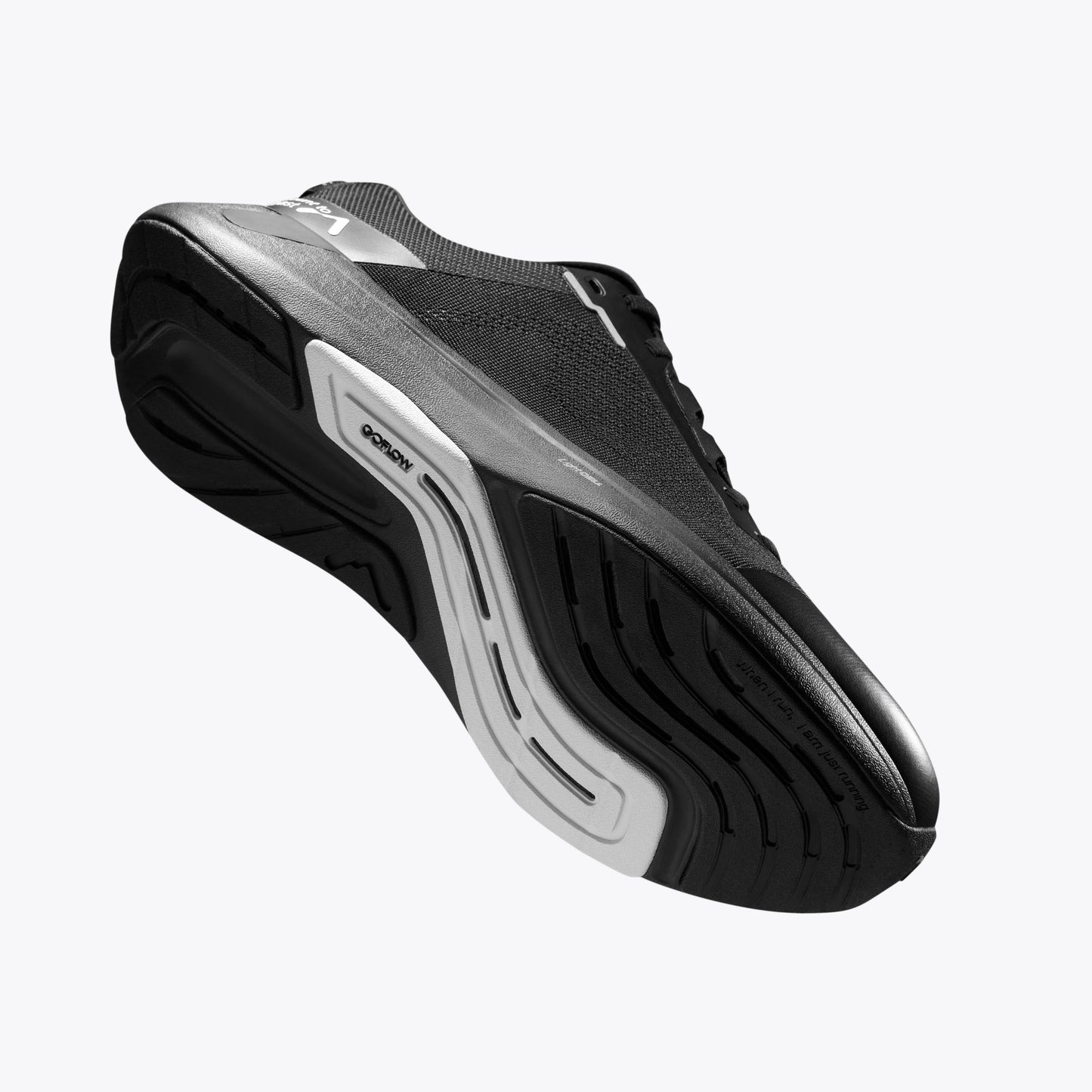 Mount to Coast S1 black running shoe sole detail #Color_black