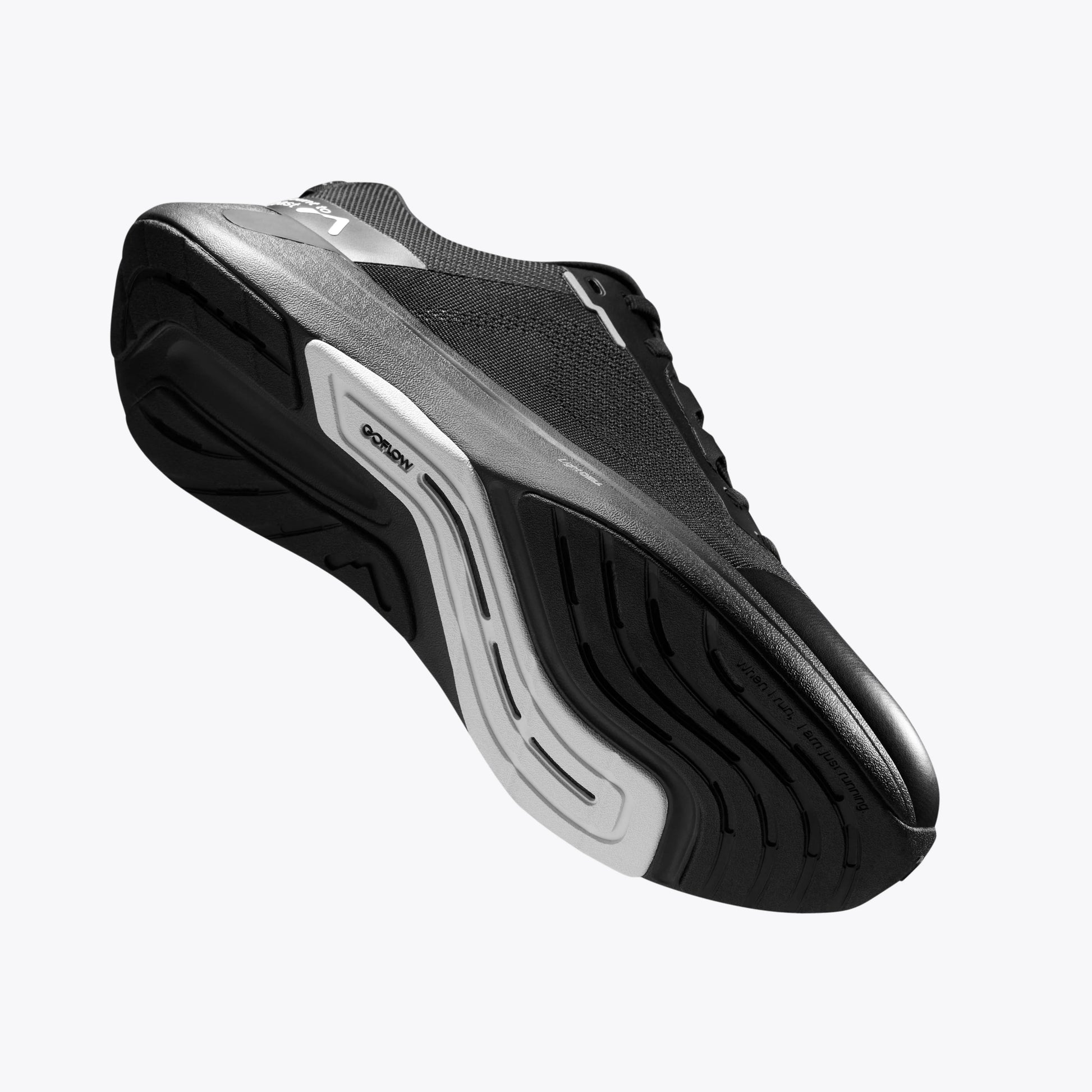 Mount to Coast S1 black running shoe sole detail #Color_black