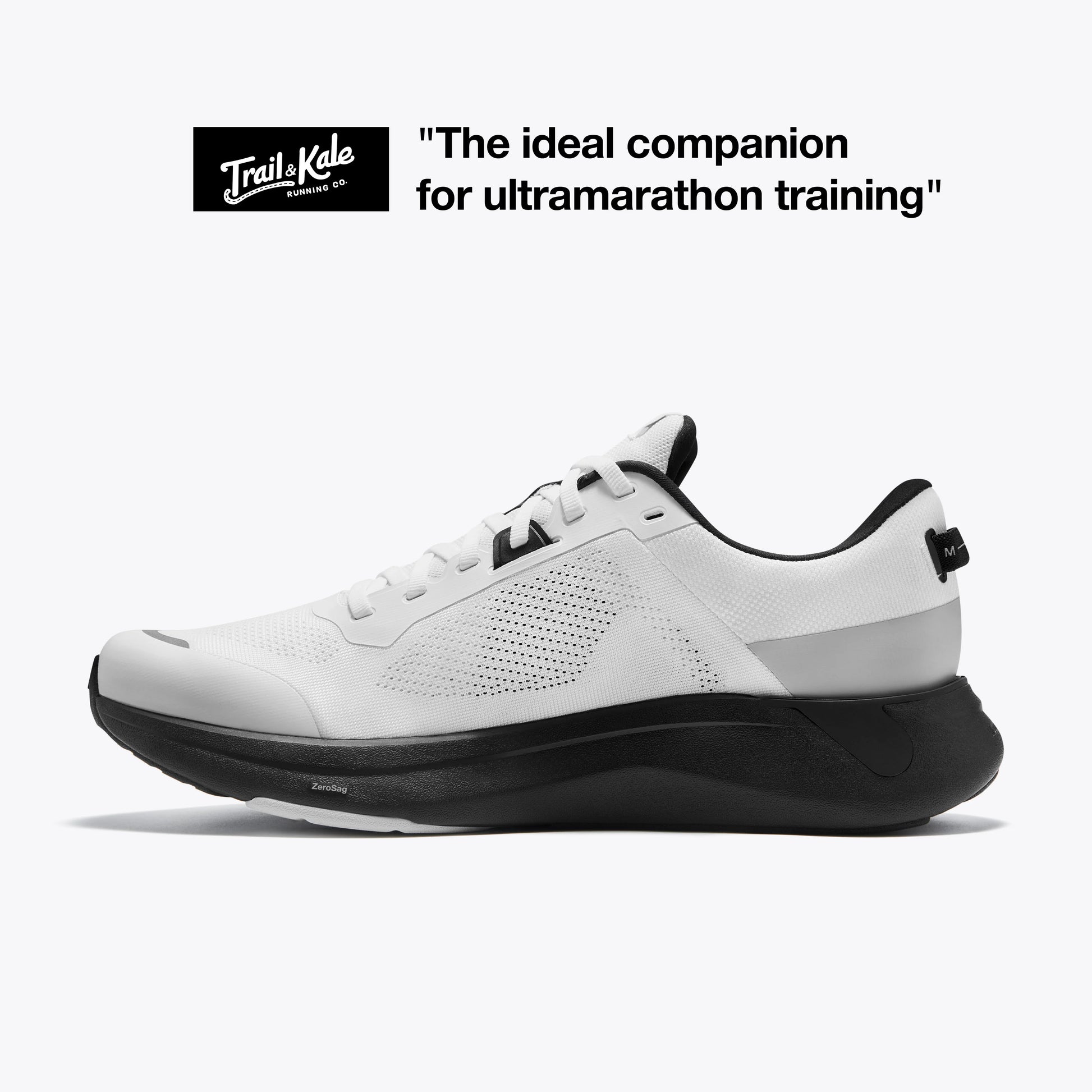 Mount to Coast S1 white running shoe - ideal for ultramarathon training #Color_white|black